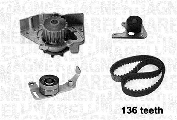 MAGNETI MARELLI Ūdenssūknis + Zobsiksnas komplekts 341402080001